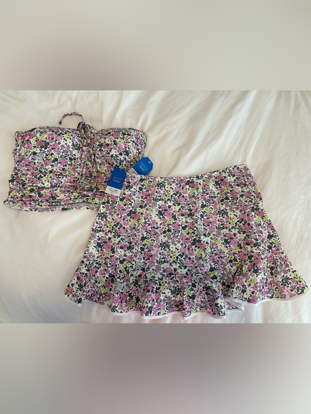 Lands' End Floral Swim Skirt Set